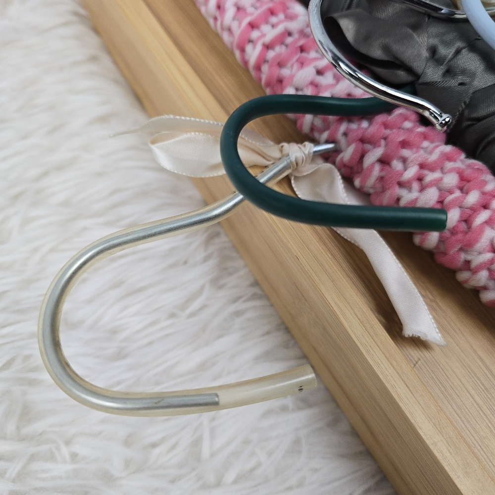 Floral, Satin, and Crochet Padded Hangers Set - Picture 5 of 9